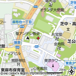 日本聖公会東京教区周辺の地図