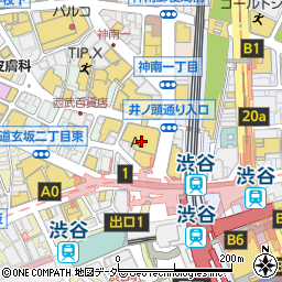 セオリー　渋谷西武店周辺の地図