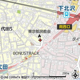 東京都世田谷区代田5丁目20-14周辺の地図