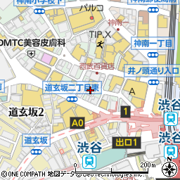 パスタとピザの店 マイアミガーデン 渋谷センター街店周辺の地図