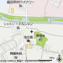 山梨県甲州市勝沼町下岩崎1739周辺の地図