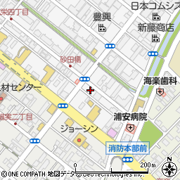 千葉県浦安市北栄4丁目3-20周辺の地図