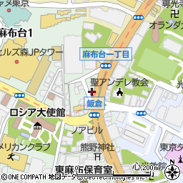 東京都港区麻布台1丁目10-9周辺の地図