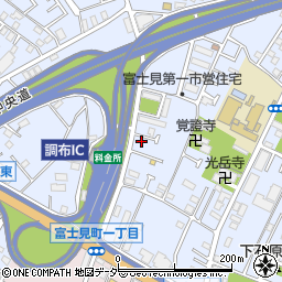 東京都調布市富士見町1丁目33-27周辺の地図