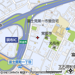 東京都調布市富士見町1丁目33-14周辺の地図