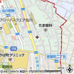 東京都調布市仙川町1丁目24周辺の地図