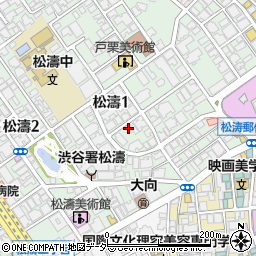 東京都渋谷区松濤1丁目24-13周辺の地図