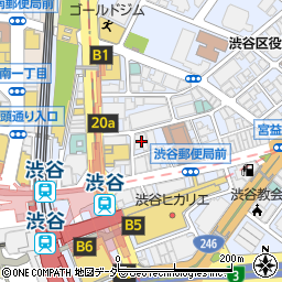 カレイド渋谷宮益坂周辺の地図