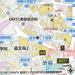 ワインバー シノワ 渋谷店周辺の地図