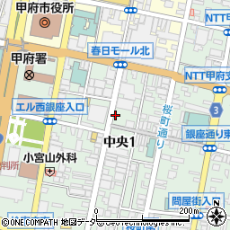 バガボンドJr 甲府中央店周辺の地図