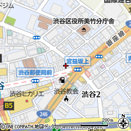 バンコク屋台 カオサン 渋谷宮益坂店周辺の地図