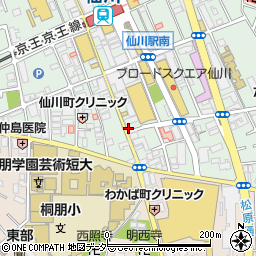 吉野家仙川店周辺の地図