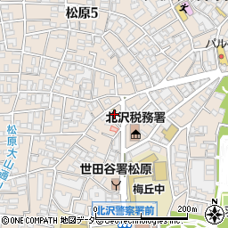 東京都世田谷区松原6丁目25周辺の地図