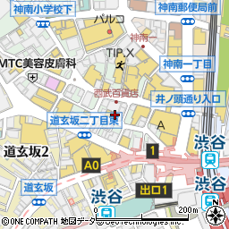 渋谷 こてがえし周辺の地図