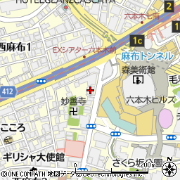東京都港区西麻布3丁目2-7周辺の地図