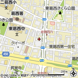東京都江戸川区東葛西6丁目45周辺の地図