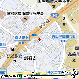 渋谷 天ぷらバル 隠れや しぶ天周辺の地図