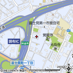 東京都調布市富士見町1丁目33-7周辺の地図