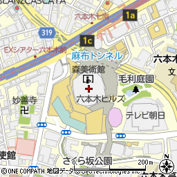 日産レンタカー六本木ヒルズ店周辺の地図