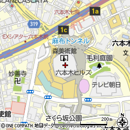 〒106-6124 東京都港区六本木 六本木ヒルズ森タワー（２４階）の地図
