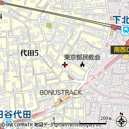 東京都世田谷区代田5丁目21-12周辺の地図