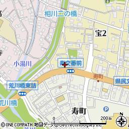 甲府警察署寿交番周辺の地図