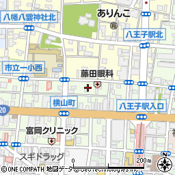 東京都八王子市横山町21周辺の地図