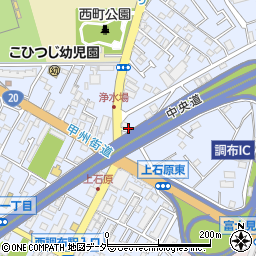東京都調布市富士見町1丁目19周辺の地図