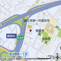 東京都調布市富士見町1丁目33周辺の地図