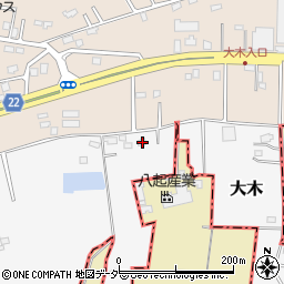千葉県八街市大木801周辺の地図