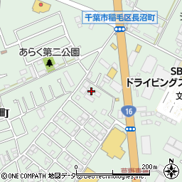 千葉県千葉市稲毛区長沼町216周辺の地図