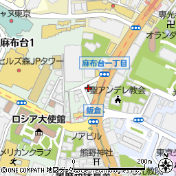 東京都港区麻布台1丁目10周辺の地図