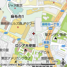 東京都港区麻布台1丁目8-18周辺の地図