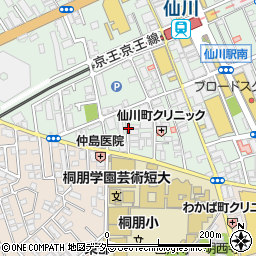 東京都調布市仙川町1丁目8周辺の地図