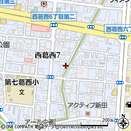 東京都江戸川区西葛西7丁目周辺の地図