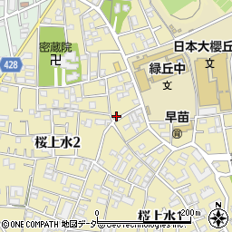 東京都世田谷区桜上水2丁目21-6周辺の地図