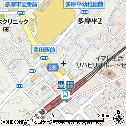 豊田北口自転車駐車場周辺の地図