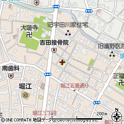 堀江第1児童遊園周辺の地図