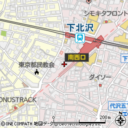 まる歯　下北沢歯科周辺の地図