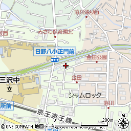 東京都日野市三沢48周辺の地図