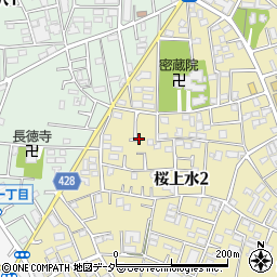 東京都世田谷区桜上水2丁目19周辺の地図