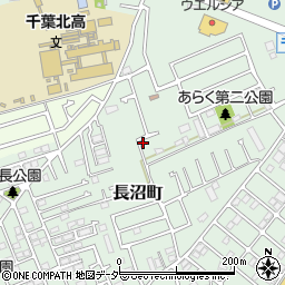 千葉県千葉市稲毛区長沼町198-8周辺の地図