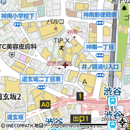 東京都渋谷区宇田川町17周辺の地図