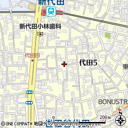 東京都世田谷区代田5丁目14-17周辺の地図