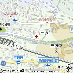 東京都日野市三沢1501周辺の地図