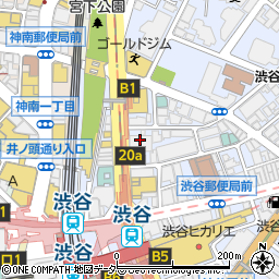 上州屋渋谷東口店周辺の地図