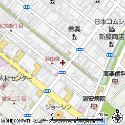 千葉県浦安市北栄4丁目18-3周辺の地図