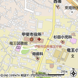竜王北部公民館周辺の地図