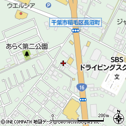 千葉県千葉市稲毛区長沼町215周辺の地図