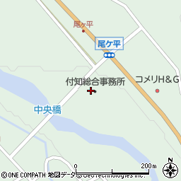 中津川市役所　アートピア付知交芸プラザ周辺の地図